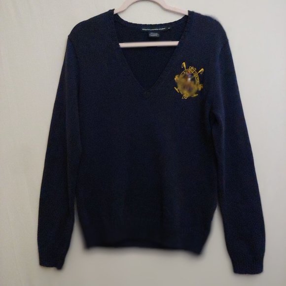 Ralph Lauren Sport Sweaters - Ralph Lauren Sport Blue Long Sleeve RL LOGO  XL